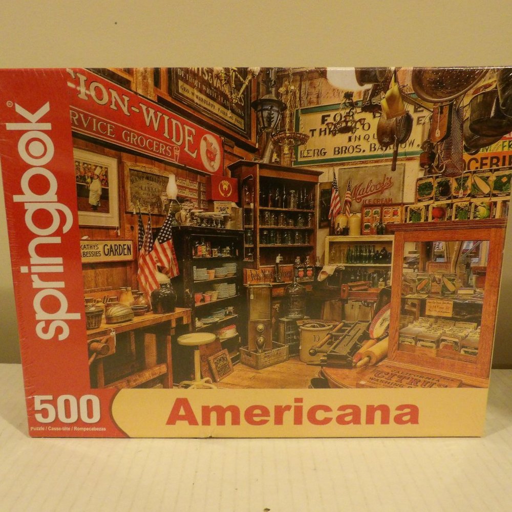 + Americana Jigsaw Puzzle by Springbok 500 Pieces 18 in X 23.5 in NEW